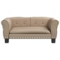 vidaXL Hundebett Cappuccino-Braun 70x45x30 cm Kunstleder vidaXL Hundebett Cappuccino-Braun 70x45x30 cm Kunstleder