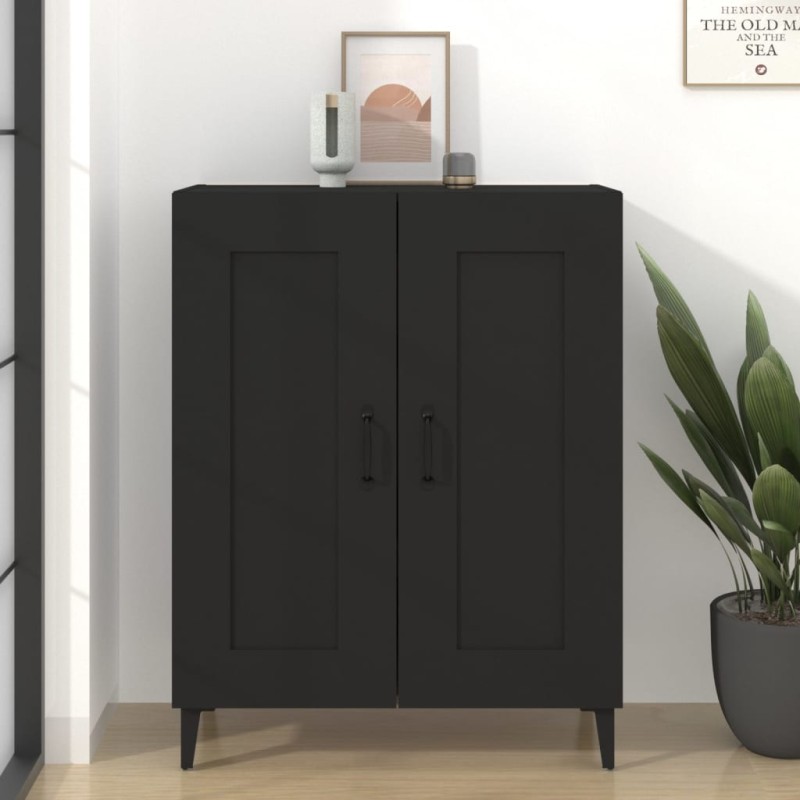 vidaXL Sideboard Schwarz 69,5x34x90 cm Holzwerkstoff vidaXL Sideboard Schwarz 69,5x34x90 cm Holzwerkstoff