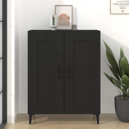 vidaXL Sideboard Schwarz 69,5x34x90 cm Holzwerkstoff