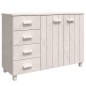 vidaXL Sideboard HAMAR Weiß 113x40x80 cm Massivholz Kiefer vidaXL Sideboard HAMAR Weiß 113x40x80 cm Massivholz Kiefer
