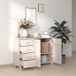 vidaXL Sideboard HAMAR Weiß 113x40x80 cm Massivholz Kiefer vidaXL Sideboard HAMAR Weiß 113x40x80 cm Massivholz Kiefer