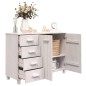 vidaXL Sideboard HAMAR Weiß 113x40x80 cm Massivholz Kiefer vidaXL Sideboard HAMAR Weiß 113x40x80 cm Massivholz Kiefer
