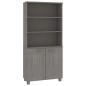 vidaXL Highboard HAMAR Massivholz Kiefer Hellgrau vidaXL Highboard HAMAR Massivholz Kiefer Hellgrau