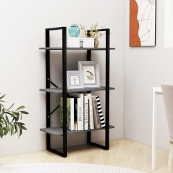 vidaXL Lagerregal Grau 60x30x105 cm Massivholz Kiefer 