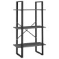 vidaXL Lagerregal Grau 60x30x105 cm Massivholz Kiefer vidaXL Lagerregal Grau 60x30x105 cm Massivholz Kiefer