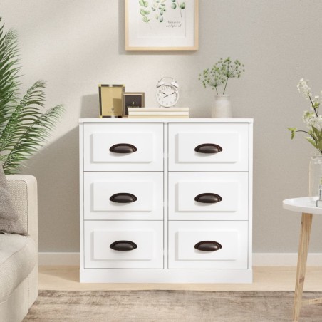 vidaXL Sideboard Weiß 70x35,5x67,5 cm Holzwerkstoff