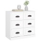 vidaXL Sideboard Weiß 70x35,5x67,5 cm Holzwerkstoff vidaXL Sideboard Weiß 70x35,5x67,5 cm Holzwerkstoff