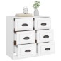 vidaXL Sideboard Weiß 70x35,5x67,5 cm Holzwerkstoff vidaXL Sideboard Weiß 70x35,5x67,5 cm Holzwerkstoff