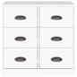 vidaXL Sideboard Weiß 70x35,5x67,5 cm Holzwerkstoff vidaXL Sideboard Weiß 70x35,5x67,5 cm Holzwerkstoff