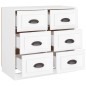 vidaXL Sideboard Weiß 70x35,5x67,5 cm Holzwerkstoff vidaXL Sideboard Weiß 70x35,5x67,5 cm Holzwerkstoff