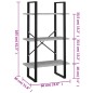 vidaXL Lagerregal Betongrau 60x30x105 cm Holzwerkstoff vidaXL Lagerregal Betongrau 60x30x105 cm Holzwerkstoff