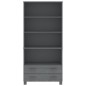 vidaXL Highboard HAMAR Massivholz Kiefer Dunkelgrau vidaXL Highboard HAMAR Massivholz Kiefer Dunkelgrau