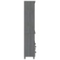 vidaXL Highboard HAMAR Massivholz Kiefer Dunkelgrau vidaXL Highboard HAMAR Massivholz Kiefer Dunkelgrau
