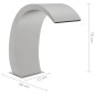 vidaXL Pool-Wasserfall mit LEDs 22x60x70 cm Edelstahl 304 vidaXL Pool-Wasserfall mit LEDs 22x60x70 cm Edelstahl 304