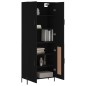 Highboard Schwarz 69,5x34x180 cm Holzwerkstoff Highboard Schwarz 69,5x34x180 cm Holzwerkstoff