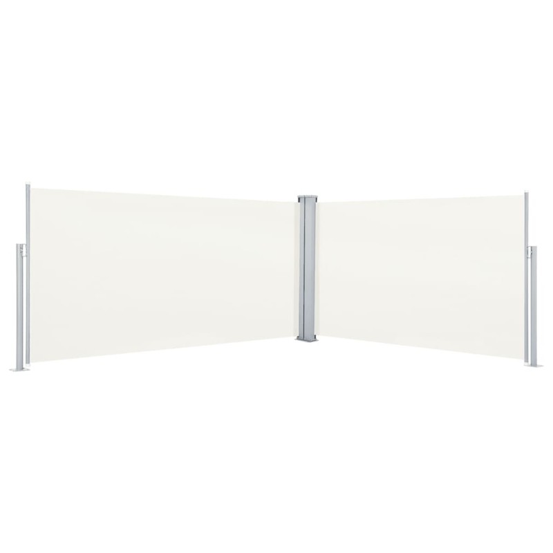 vidaXL Seitenmarkise Ausziehbar Creme 160x600 cm