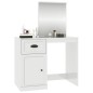 vidaXL Schminktisch mit Spiegel Hochglanz-Weiß 90x50x132,5 cm vidaXL Schminktisch mit Spiegel Hochglanz-Weiß 90x50x132,5 cm
