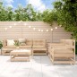 vidaXL 6-tlg. Garten-Lounge-Set mit Kissen Massivholz vidaXL 6-tlg. Garten-Lounge-Set mit Kissen Massivholz