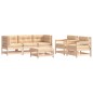 vidaXL 6-tlg. Garten-Lounge-Set mit Kissen Massivholz vidaXL 6-tlg. Garten-Lounge-Set mit Kissen Massivholz