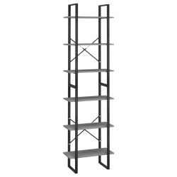 vidaXL Lagerregal Grau 60x30x210 cm Massivholz Kiefer
