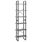 vidaXL Lagerregal Grau 60x30x210 cm Massivholz Kiefer vidaXL Lagerregal Grau 60x30x210 cm Massivholz Kiefer