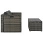 vidaXL 6-tlg. Garten-Lounge-Set mit Polstern Poly Rattan Grau vidaXL 6-tlg. Garten-Lounge-Set mit Polstern Poly Rattan Grau
