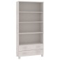 vidaXL Highboard HAMAR Massivholz Kiefer Weiß vidaXL Highboard HAMAR Massivholz Kiefer Weiß