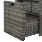 vidaXL 6-tlg. Garten-Lounge-Set mit Polstern Poly Rattan Grau vidaXL 6-tlg. Garten-Lounge-Set mit Polstern Poly Rattan Grau