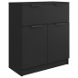 vidaXL Sideboard Schwarz 60x30x70 cm Holzwerkstoff vidaXL Sideboard Schwarz 60x30x70 cm Holzwerkstoff