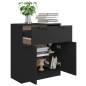 vidaXL Sideboard Schwarz 60x30x70 cm Holzwerkstoff vidaXL Sideboard Schwarz 60x30x70 cm Holzwerkstoff