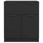 vidaXL Sideboard Schwarz 60x30x70 cm Holzwerkstoff vidaXL Sideboard Schwarz 60x30x70 cm Holzwerkstoff