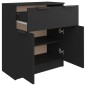 vidaXL Sideboard Schwarz 60x30x70 cm Holzwerkstoff vidaXL Sideboard Schwarz 60x30x70 cm Holzwerkstoff