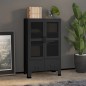 vidaXL Lagerschrank Industrial Schwarz 70x40x115 cm Metall vidaXL Lagerschrank Industrial Schwarz 70x40x115 cm Metall