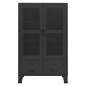 vidaXL Lagerschrank Industrial Schwarz 70x40x115 cm Metall vidaXL Lagerschrank Industrial Schwarz 70x40x115 cm Metall