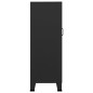 vidaXL Lagerschrank Industrial Schwarz 70x40x115 cm Metall vidaXL Lagerschrank Industrial Schwarz 70x40x115 cm Metall