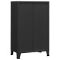 vidaXL Lagerschrank Industrial Schwarz 70x40x115 cm Metall vidaXL Lagerschrank Industrial Schwarz 70x40x115 cm Metall