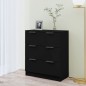 vidaXL Sideboard Schwarz 60x30x70 cm Holzwerkstoff vidaXL Sideboard Schwarz 60x30x70 cm Holzwerkstoff