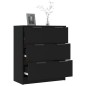 vidaXL Sideboard Schwarz 60x30x70 cm Holzwerkstoff vidaXL Sideboard Schwarz 60x30x70 cm Holzwerkstoff