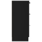 vidaXL Sideboard Schwarz 60x30x70 cm Holzwerkstoff vidaXL Sideboard Schwarz 60x30x70 cm Holzwerkstoff