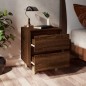 vidaXL Nachttische mit Massivholz-Beinen 2 Stk. Braun Eiche 40x35x50cm vidaXL Nachttische mit Massivholz-Beinen 2 Stk. Braun Eiche 40x35x50cm