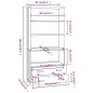 vidaXL Highboard HAMAR Massivholz Kiefer Honigbraun vidaXL Highboard HAMAR Massivholz Kiefer Honigbraun
