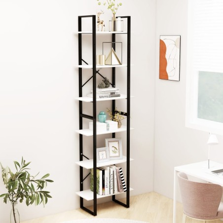 vidaXL Lagerregal Weiß 60x30x210 cm Massivholz Kiefer
