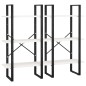 vidaXL Lagerregal Weiß 60x30x210 cm Massivholz Kiefer vidaXL Lagerregal Weiß 60x30x210 cm Massivholz Kiefer