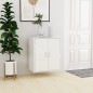 vidaXL Schuhschrank Hochglanz-Weiß 60x35x70 cm Holzwerkstoff vidaXL Schuhschrank Hochglanz-Weiß 60x35x70 cm Holzwerkstoff