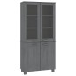 vidaXL Highboard HAMAR Massivholz Kiefer Dunkelgrau vidaXL Highboard HAMAR Massivholz Kiefer Dunkelgrau