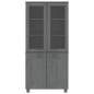 vidaXL Highboard HAMAR Massivholz Kiefer Dunkelgrau vidaXL Highboard HAMAR Massivholz Kiefer Dunkelgrau