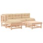 vidaXL 5-tlg. Garten-Lounge-Set mit Kissen Massivholz vidaXL 5-tlg. Garten-Lounge-Set mit Kissen Massivholz