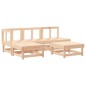 vidaXL 5-tlg. Garten-Lounge-Set mit Kissen Massivholz vidaXL 5-tlg. Garten-Lounge-Set mit Kissen Massivholz