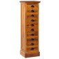 vidaXL Schrank mit 10 Schubladen 35x30x120 cm Teak Massivholz vidaXL Schrank mit 10 Schubladen 35x30x120 cm Teak Massivholz
