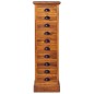 vidaXL Schrank mit 10 Schubladen 35x30x120 cm Teak Massivholz vidaXL Schrank mit 10 Schubladen 35x30x120 cm Teak Massivholz
